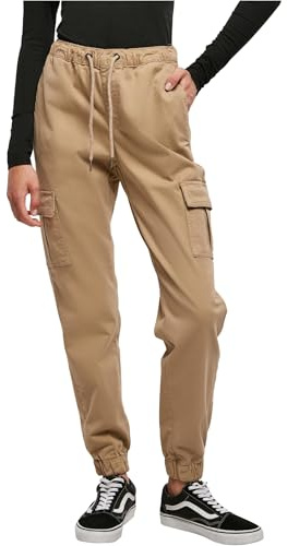 Urban Classics Damen Ladies Faux Leather Cargo Pants