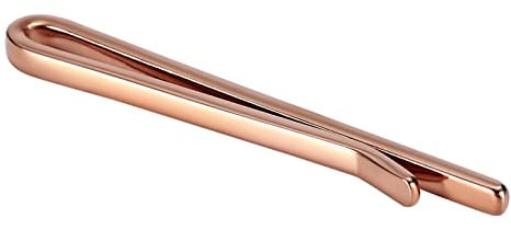 Skcess Krawattennadel Roségold, Krawattenklammer für Herren Polierte Rechteckige Krawattenstange Krawattenklammern Geschenke für Herren Und Damen