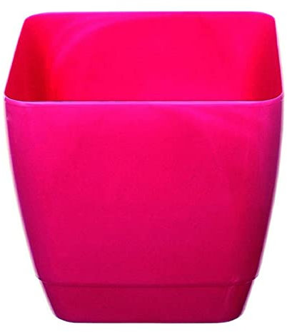 AMOS 20cm Square Indoor Outdoor Flower Plant Pot Fuchsia