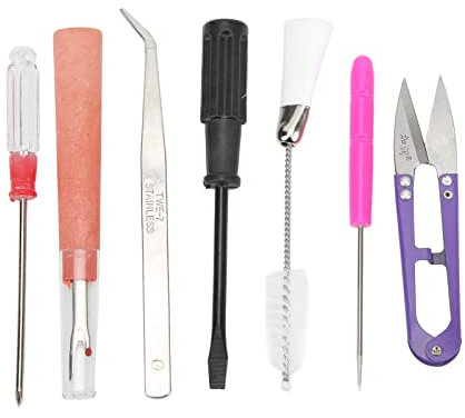 7Pcs Sewing Machine Maintenance Kit, Thread Removal Tool Portable Sewing Machine Maintenance Kit Repair Accessories