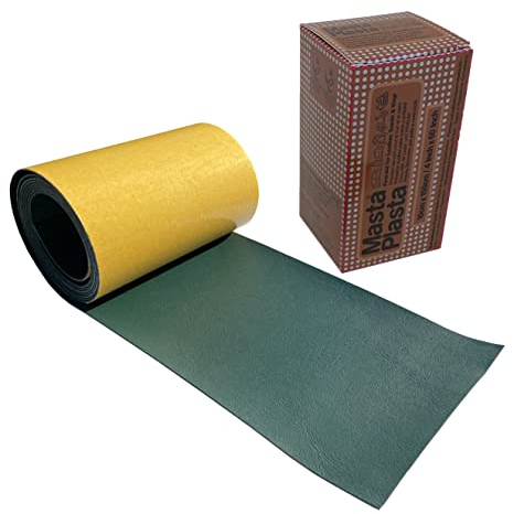 MastaPlasta Original Self-Adhesive Leather Repair Patches - Green 150 x 10 cm (60 x 4in). Your Quick and Easy All-in-One Upholstery-Quality Leather Repair Kit for Sofas, Car Seats, Bags & DIY