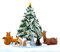 Lovepop® Wald Weihnachten 3D Pop-Up Karte Weihnachtskarte Tiere Schnee Weihnachtsbaum | mit Versteckfach für Geldgeschenke & Gutscheine | inkl. Umschlag | Ausziehbare Notiz