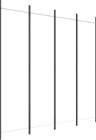 vidaXL Paravent 4-TLG. Raumtrenner Raumteiler Trennwand Umkleide Sichtschutz Spanische Wand Wohnzimmer Schlafzimmer Weiß 200x200cm Stoff