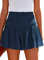 Tincini Shorts Damen Sommer Baumwolle Elastisch High Waist Kurze Hosen Causal Rüschen Strandshorts Einfarbig Freizeit Shorts Sweatpants (Marineblau, XL)