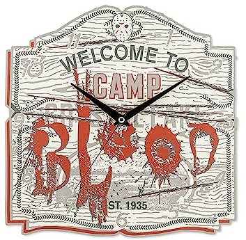 Disney Friday The 13th Camp FTT3003 Uhr mit Kristallsee, braun und schwarz