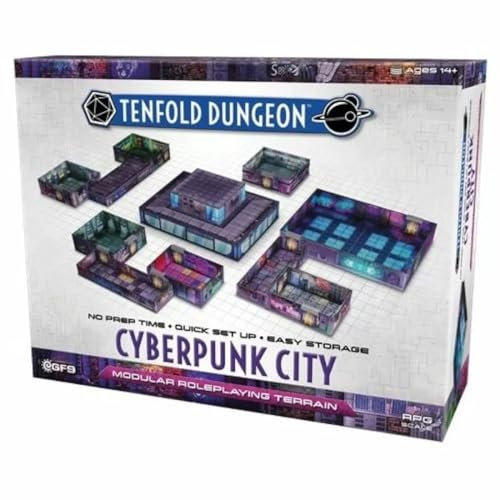 Gale Force Nine GF9TFD10 Tenfold Dungeon: Cyberpunk City
