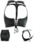 Damen Minirock PU Rock Sexy hüftentblößender Verstellbarer schwarzer Lederrock