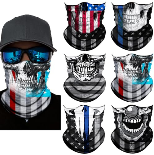 Neck Gaiter Mask Sun UV Protection Bandana Gator Face Covering Mask, Tube Face Scarf,Neck Warmer Balaclava,Headband for Men Women Boys Girls, Head Wrap-Motorcycle Cycling Festival Outdoors