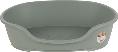 Flamingo Hundebett Tuck – Oval Grün | Größe XXL (102,5 × 67 × 27 cm) | Praktisch, Stilvoll & Leicht zu Reinigen!