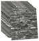 Self-Adhesive 3D Wallpaper, Pack of 10 Brick Wall Stickers, Stone Wallpaper, Adhesive Film, Stone Look Wall Panels, Waterproof Wall Sticker for Living Room, Bedroom, Kitchen (Black)