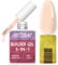 INTOBAS Kit Gel Ricostruzione Unghie Professionale, 15Ml Builder Gel Unghie 5 In 1 Nudo, Kit Unghie Gel Uv E 100Pcs Cartine Per Ricostruzione Unghie, Smalto Gel Unghie Uv Per Extension, Restauro
