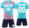 MEDUOLA Maillots et Ensembles de Football Personnalisés Maillots de Football Personnalisés avec Nom et Numéro T-Shirt de Football Personnalisés pour Adultes et Enfants (Bleu Lac 926)