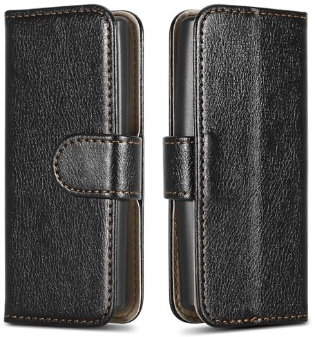 PIXFAB for Nokia 105 4G (2023) Case - Leather Wallet Phone Case, Magnetic Book Flip Folio Cover [Card Slots] and [Kickstand] Case Compatible with Nokia 105 4G (2023) - Black