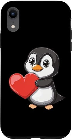 Pinguin Mit Herz Hülle für iPhone XR