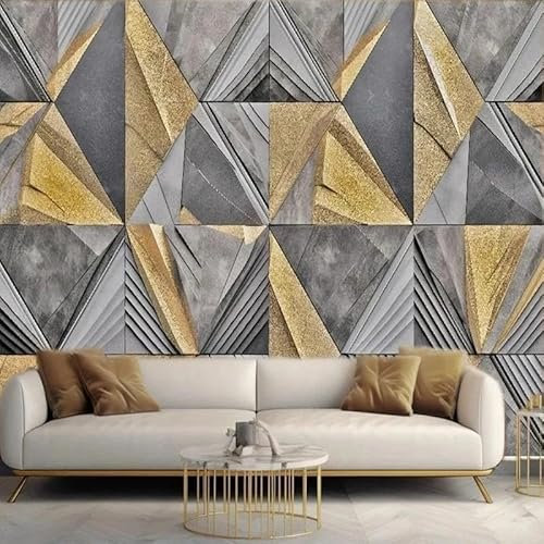 TANYANG Benutzerdefinierte Größe Wandbild Moderne Abstrakte 3D Stereoskopische Geometrische Muster Tapete Home Decor Art Wandverkleidung Tv Sofa Hintergrund 150Cm(W)×105Cm(H)