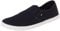 Tommy Hilfiger Sneaker Tipo mocasín Mujer Canvas Slip-On sin Cordones, Azul (Space Blue), 39