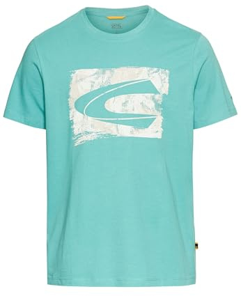 camel active Herren T-Shirt aus Organic Cotton Agavengrün, Menswear-M