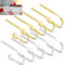 Incycall Weihnachtsstrumpf Halter Set – 10er Set (5x Gold & 5x Silber) mit Nanokleber, robuster Metall Weihnachtsstrumpf Halter für Kaminsocken Weihnachten, ideal für festliche Dekoration liefert