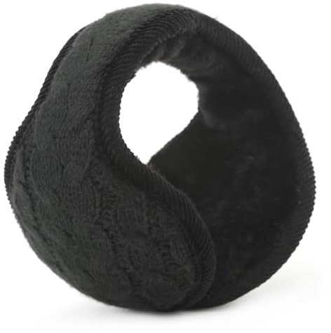 miaomiao Winter Ohrenwärmer Damen Herren, Einstellbar Faltbar Ohrenschützer, Outdoor Strickwolle Plüsch Earmuffs, Innovativer Ohrenschutz Hält die Ohren Warm im Winter