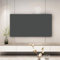 STHOYN Cubierta De TV De Color Sólido, Funda para Televisor Decorativa De Protección Elástica Funda para Monitor Antipolvo De Escritorio Colgante En La Pared(Negro,46-50inches)