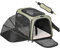 Petsfit Faltbarer Transporttasche Katze und Hund,erweiterbare Katzentransportbox mit Schultergurt Hundetragetasche Flugtasche Oxford Gewebe für Katze und Hund, M/Grün/Einseitig