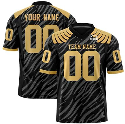 WSYZXXN Personalisiert Trikot Custom Football Jersey Personalized Team Name & Number Sporthemden für Herren Damen Jugend Personalisiert American Football Trikot