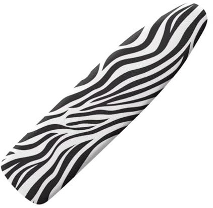 Zebra Print Funny Ironing Board Cover Standard Size Fits Most Standard Iron Boards with 100% Cotton,Easy to install