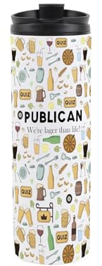 Publican Travel Flask - Gifts for Pub Landlords - Reusable Stainless Steel Vacuum-Sealed Double-Walled 500ml Flask