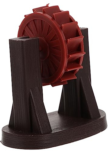 HANABASS Micro Aquarium Wasserrad Dekoration mit Ständer Realistische Wasserwheel Deko für Fischbecken Bachlauf Landschaft Robust und Langlebig