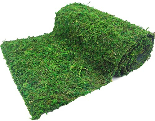 CEWUDA Natürliche Moosdecke zum Dekorieren Moosrolle Grünes Moos Deko 30 x 180cm Kunstmoos zum Basteln Naturmoos Dekomoos Bastelmoos für Wand Krippe Aquarium Krippe Modellbau Miniatur Garten Deko