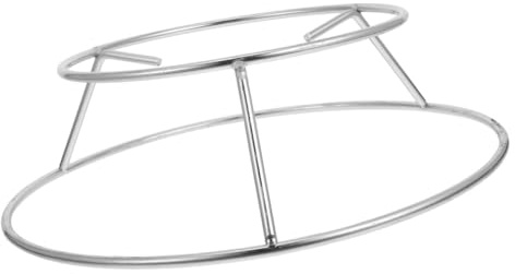 Generisch Runder Edelstahl Topfhalter Camping Gestell für Küche und Haushalt Stabiles Grillrost für Feuerstelle Vielseitiger Herdständer für Outdoor Kochen