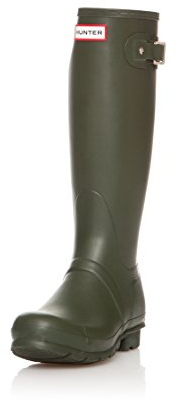 Hunter Original Tall, Stivali Di Gomma Unisex - Adulto, Verde (Dark Olive), 43 EU