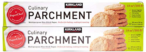 Kirkland Signature Non Stick Parchment Paper, 205 sqft, 2 Pack/Clear