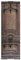 ARTLAND Wandgarderobe Garderobenpaneel Holz mit 5 Haken 45x140 cm Design Garderobe mit Motiv Vintage Rustikal Haustür Braun T9OO