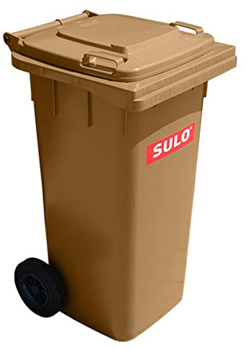 – Cubo de basura Contenedor de basura 120 L marrón