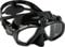CRESSI Action Mask Black/Black - Unisex Tauchmaske Reduziertem Volumen und Action-Cam-Halterung, Schwarz/Schwarz, Einheitsgröße