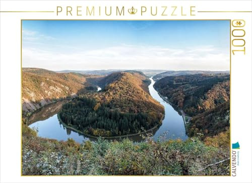 CALVENDO Puzzle Saarschleife 1000 Teile Puzzle quer | Lege-Größe cm Foto-Puzzle für glückliche Stunden