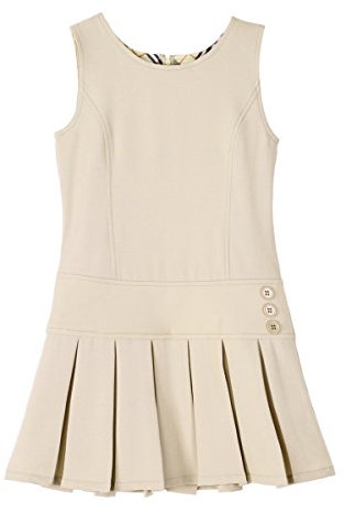 Bienzoe Große Mädchen' Stretchy Plissee Hem Schuluniformen Jumper 7 (7-8 Jahre) Khaki