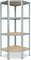 shelfplaza® HOME Eckregal 155x60x30cm Schwerlast Verzinkt/Metallregal Stehend 4 Böden Je 175kg Tragkraft/Corner Shelf Schwerlastregal Ecke/Steckregal