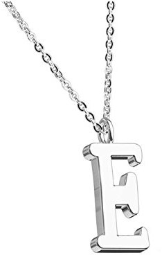 beyoutifulthings Halskette Anhänger BUCHSTABE E INITIALEN Kette Damen-Halskette Schmuck Collier Edelstahl Silber