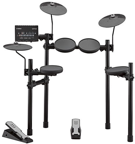 Yamaha DTX402K Batteria Elettronica - Set Completo con 415 Suoni Professionali - 10 Kit di Batteria Incorporati Modificabili, 10 Funzioni di Training e App iOS/Android Compatibili, Nero