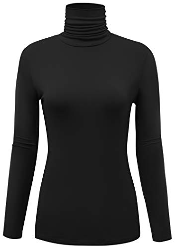 AUHEGN Damen Mock Rollkragen Top Kurzarm Leichtes Active T-Shirt (S-XXL)
