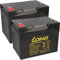 Akku kompatibel Invacare Storm 3 2 x 12V 75Ah Blei AGM Akku-Satz zyklenfest AKKUman Edition