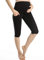 Leggings De Maternité Pantalon De Grossesse Femme Short Enceinte Pantacourt Poche, Noir, M