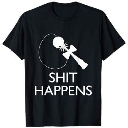 Shit Happens Funny Kendama Shirt T-Shirt