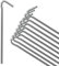 ANSIO Tent Pegs Pack of 10 Galvanised Metal Pegs 5mm x 9 inch, Heavy Duty Camping Ground Pegs, Ideal for Camping,Hiking,Traveling,Beach and Outdoor