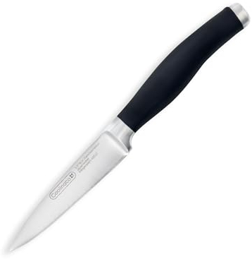 Coolinato Gemüsemesser - rostfrei extra scharf - Messer Klingenschutz ergonomischer Griff - Gesamtlänge 19cm - Klingenlänge 9cm
