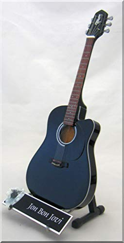 JON BON JOVI Miniatur-Gitarre Takamin mit Plektrum