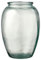 BITZ Kusintha Vase, Dekorative Vase aus Recyceltem Glas, Höhe 20 cm, Grün