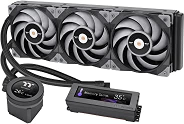 Thermaltake Floe RC Ultra 360 CPU & Memory AIO Liquid Cooler | All-In-One Liquid Cooler | LCD Display | Wasserkühlung | Gif Dateien | 3 * 12cm Lüfter